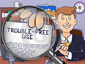 Trouble-Free Use through Magnifier. Doodle Design.