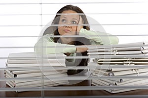 Trouble woman in the office