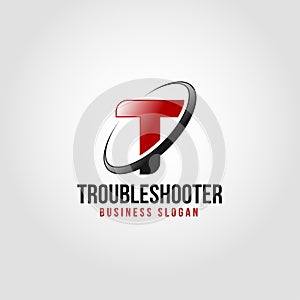 Troubleshooter - Letter T Logo Template photo