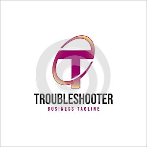 Troubleshooter - Letter T Logo Template photo