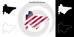 Trousdale outline map