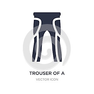 trouser of a football player icon on white background. Simple element illustration from American football concept