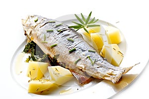 Trout with herbs