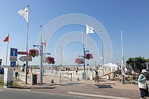 Entrance to the city beach in Trouville