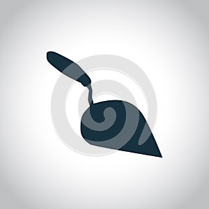 Trowel black icon