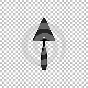 Trowel icon isolated on transparent background
