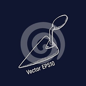 Trowel vector illustration.
