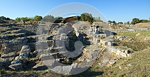 Troy Archeology Site in Turkey, Ancient Ruins photo