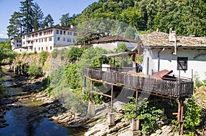 Troyan Monastery on the bank of the river Cherni Osam Bulgaria