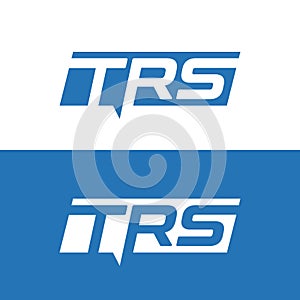 TRS letter logo design vector