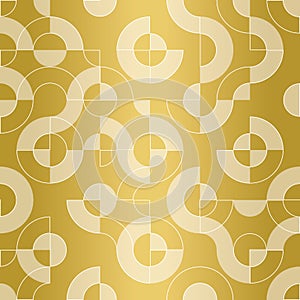 Elegant geometric seamless vector pattern. Abstract Christmas Truchet background.