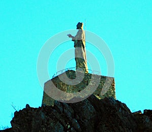 truchillas Christ statue, La Cabrera, LeÃ³n, Spain photo