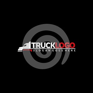 Truck abstract logo image Vector illustration. trucking business brand concept