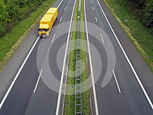 Truck on Autobahn