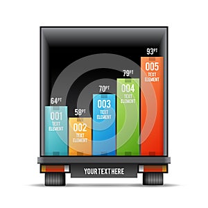 Truck Back Distribution Bar Graphic