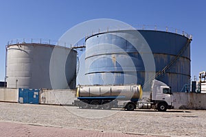 Truck and a Big Cistern