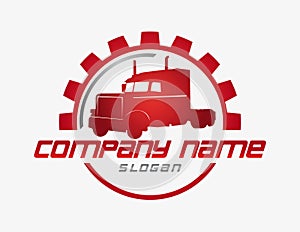 Truck bussines logo photo