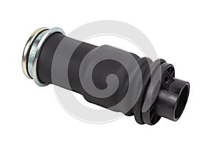 Truck cab shock absorber on white background with cut-off track