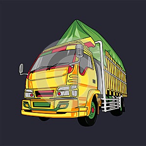 Truck canter vector clip art