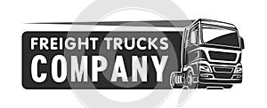 Truck cargo freight company logo template