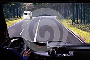 Truck cockpit