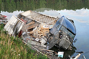 Truck crash