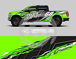 Truck decal, cargo van and car wrap vector, Graphic abstract grunge stripe designs for wrap branding vehicle