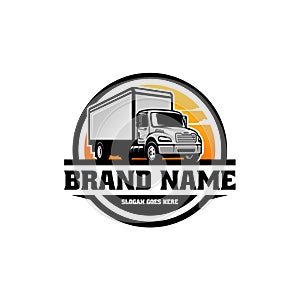 truck - delivery truck - semi truck isolated logo vector