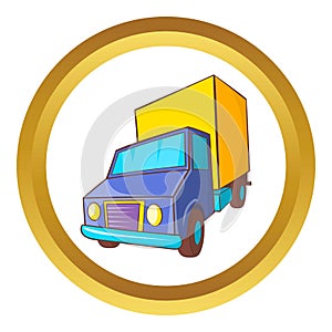 Truck delivery vector icon