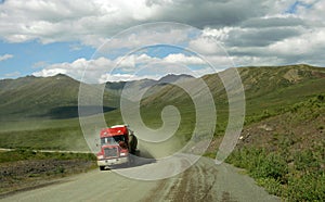 Truck on Dempster Highway