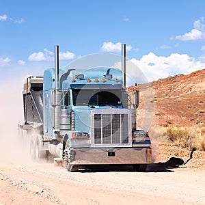 Truck on a desert