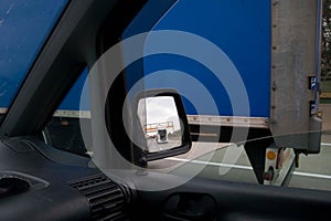Truck driving on the motorway