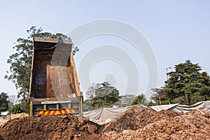 Truck Dumping Earthworks