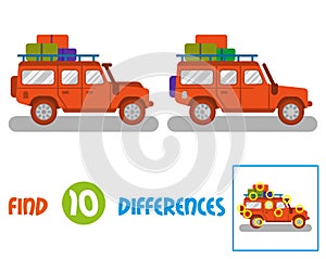 Truck find 10 differences