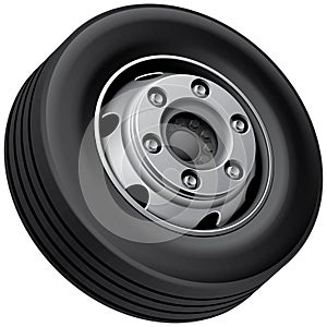 Truck fore wheel photo