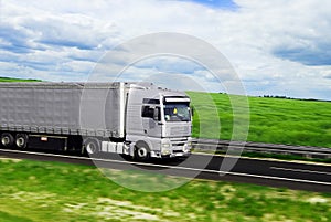 Truck with freight