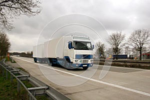 Truck on a german highway