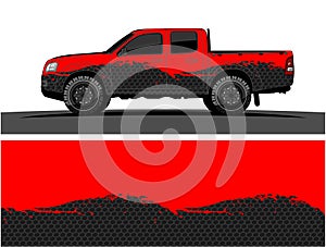 Truck graphics. Vehicles racing stripes background