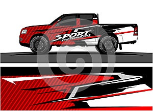 Truck graphics. Vehicles racing stripes background