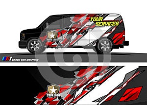 Truck graphics. Vehicles racing stripes background