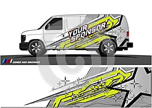 Truck graphics. Vehicles racing stripes background