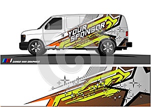 Truck graphics. Vehicles racing stripes background