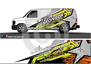 Truck graphics. Vehicles racing stripes background