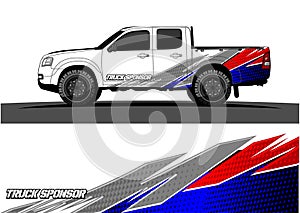 Truck graphics. Vehicles racing stripes vectorbackground