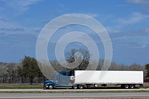 Truck on highway