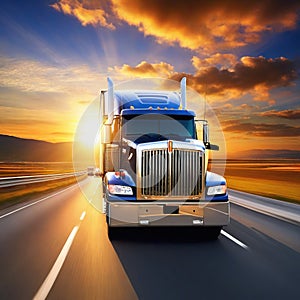 truck highway transportation shipping trailer trucking