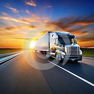 truck highway transportation shipping trailer trucking
