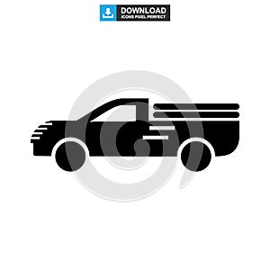 Truck icon or logo isolated sign symbol vector illustration