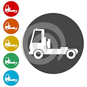 Truck icon, Truck silhouette, Truck simple icon