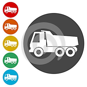 Truck icon, Truck silhouette, Truck simple icon
